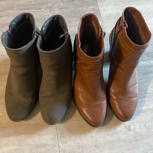 Two pairs used couple of times. My feet grew can’t wear them anymore